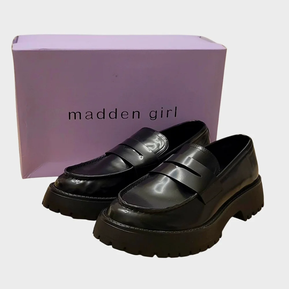 SOLD Elsewhere, Madden Girl Heather Loafers NWT Size 9.5 NWT NIBox - Picture 4 of 10